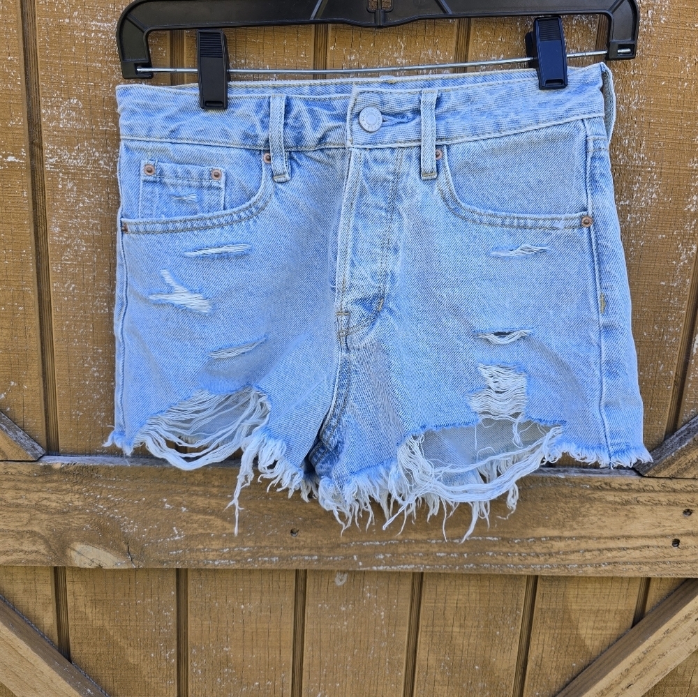 Pacific Sunwear High Rise Festival Jean Shorts